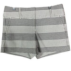 Ann Taylor Factory Shorts, size 4, Poly/Rayon/Spandex, Black/White print